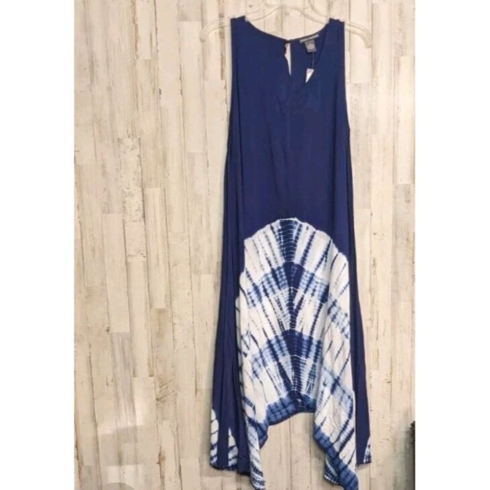 Chelsea & Theodore Sleeveless Boho Tie Dye Dress M NWT Lightweight Beach